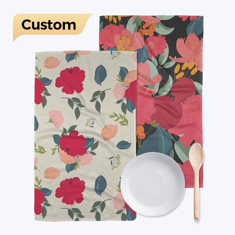 High Quality Ultra-Absorbent Eco Friendly Sublimation Printing Microfiber Kitchen Towel
