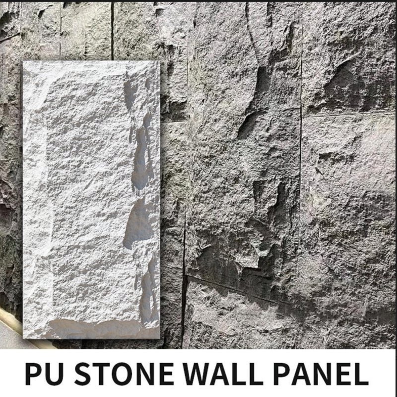 Environmentally Friendly Outdoor Decorative Wall Panel PU Stone