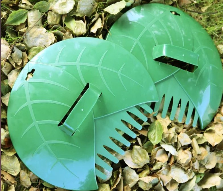 Plastic Garden Lawn Grass Hand Rake Leaf Grabber Scoops