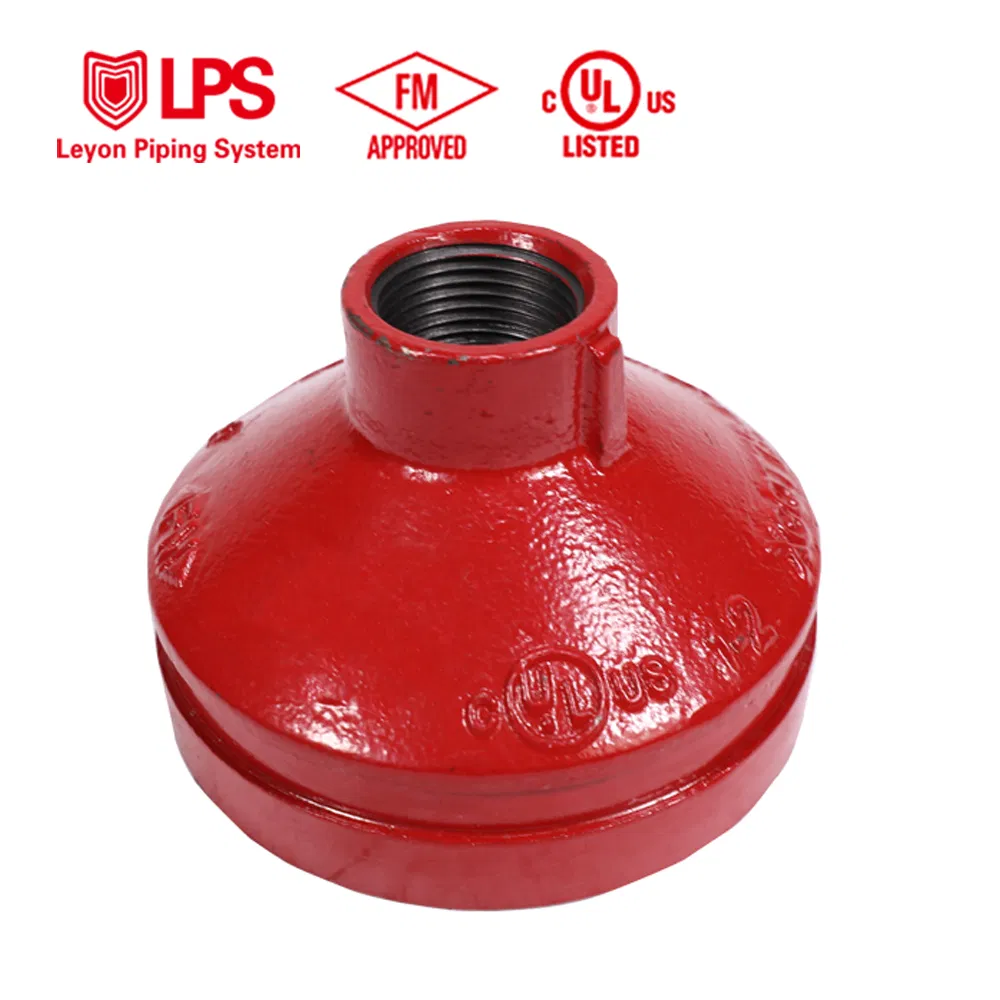 Leyon FM UL Pipe Fitting Fire Protection System Fire Sprinkler System Fire Fighting Grooved Pipe Fitting Grooved Cap