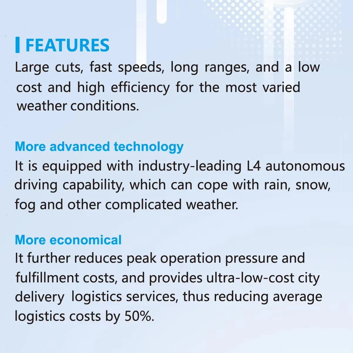 Autonomous Self Driving Delivery Robot Delivery Vehicle for Outdoor