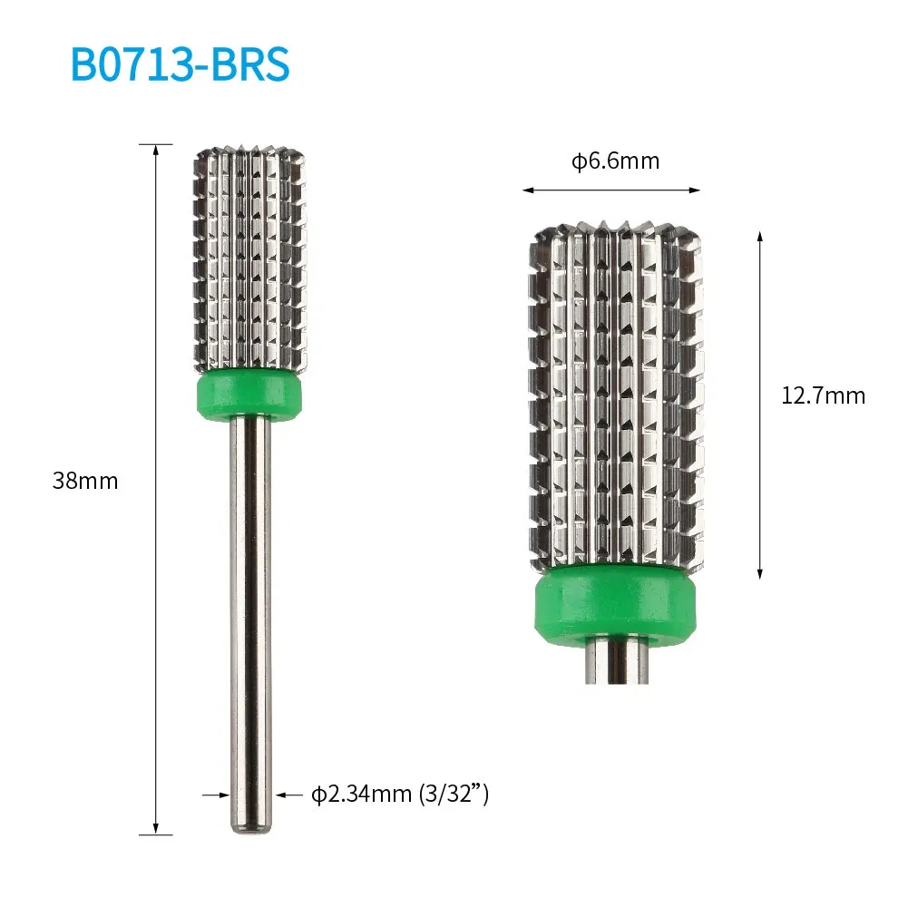 Two Way Cylinder Barrel with Round Rim Cut Carbide Nail Bit