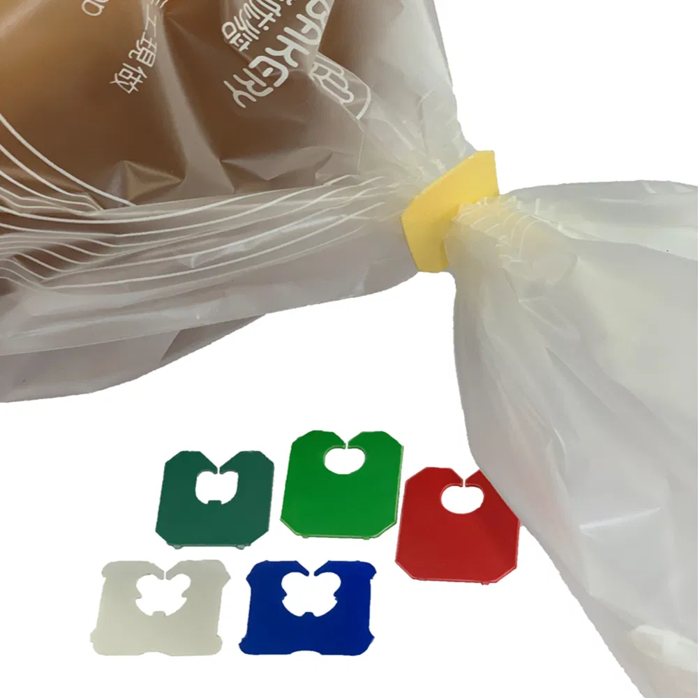 Disposable White Plastic Bread Clips 7/8 X 1 3/8 Inches Keep Your Food Fresh After Opening by Winner