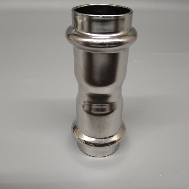 DN20 Stainless Steel Pipe Fitting Double Crimping Stainless Steel SS304 Coupling