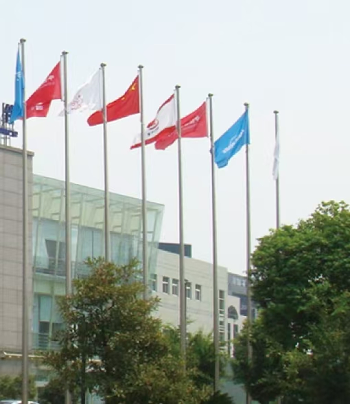 Anchor Bolt Base Aluminium Alloy Banner Pole