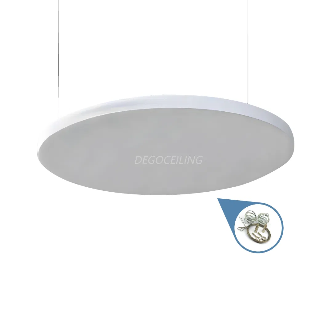 Suspended Circle Ceiling Panels Glasswool Hanging Unit