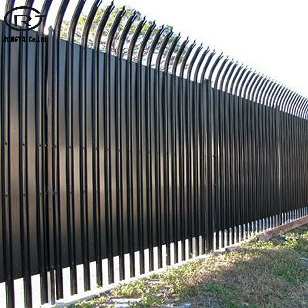 Plastic Steel Fence Steel Picket Fence Spear Tops Fence Outdoor Steel Fence