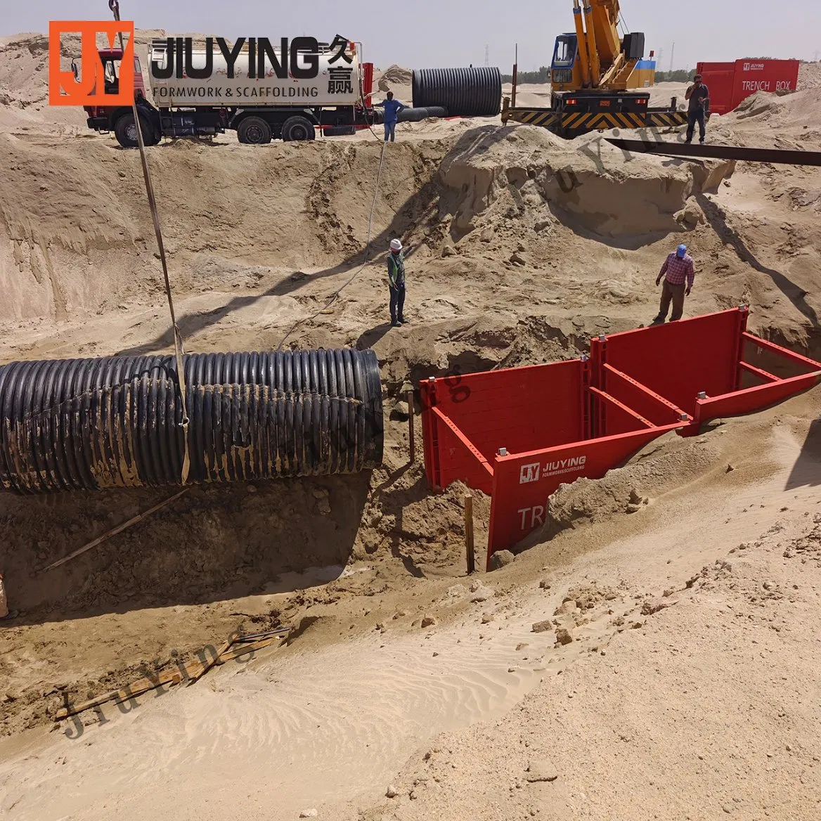 Durable Trench Box for Construction and Excavation Projects Premium Construction Trench Box for Excavation Safety and Efficiency Safe Stable Enclosure Structure