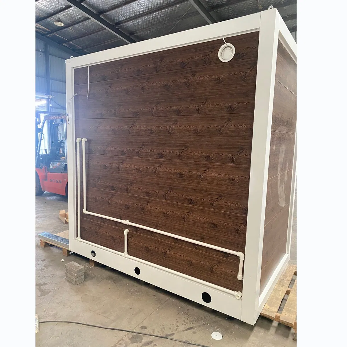 Portable Detachable Steel Toilet with Shower Room for Camping