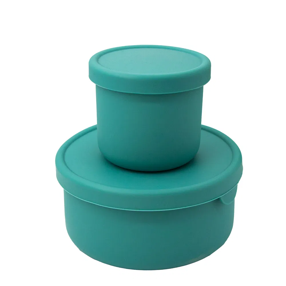Wholesale Food Grade Silicone Food Storage Container Lunchbox with Lid Lunctqnd Bento Boxes