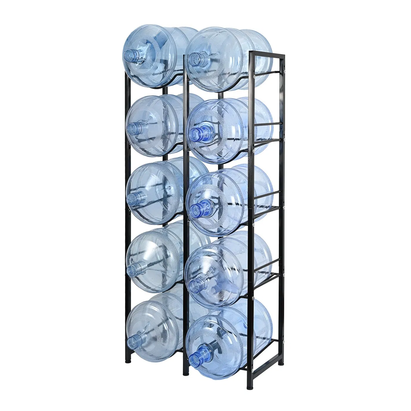 Durable 5-Layer Metal Cradle for 10 Bottled Water Storage