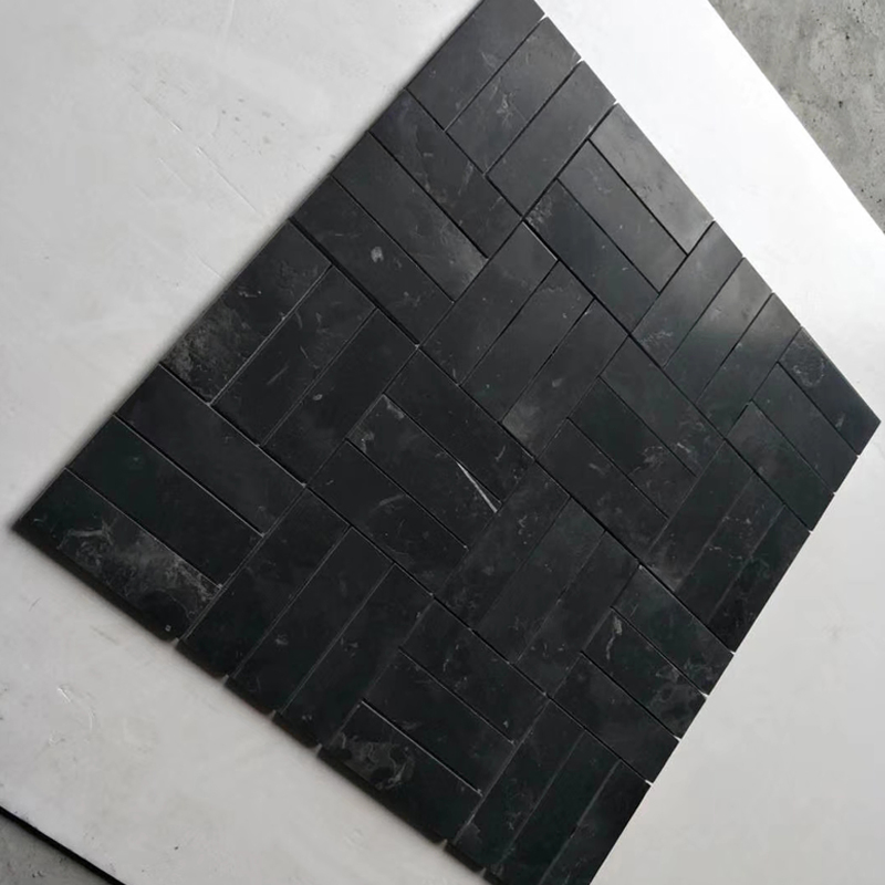 Natural Brushed Black Limestone for Garden / Swimming Pool / Floor Tile