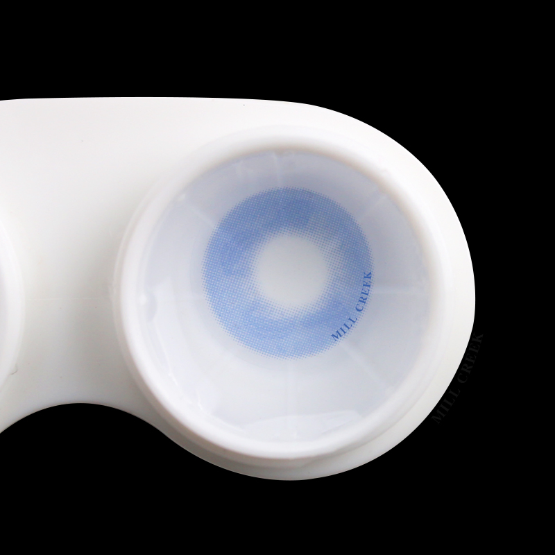 Wholesale Beautiful Blue Eyes Ware Plano Colored Contact Lenses Ice 1 Yearly Lens for Factory Price