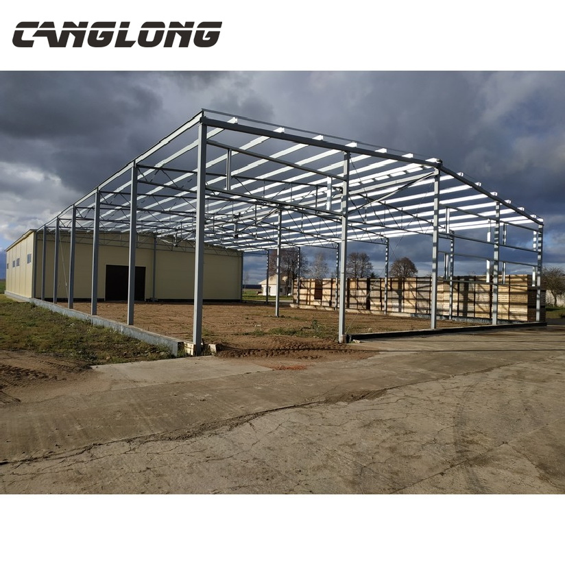 Large Span Steel Space Structure Warehouse in Cameroon