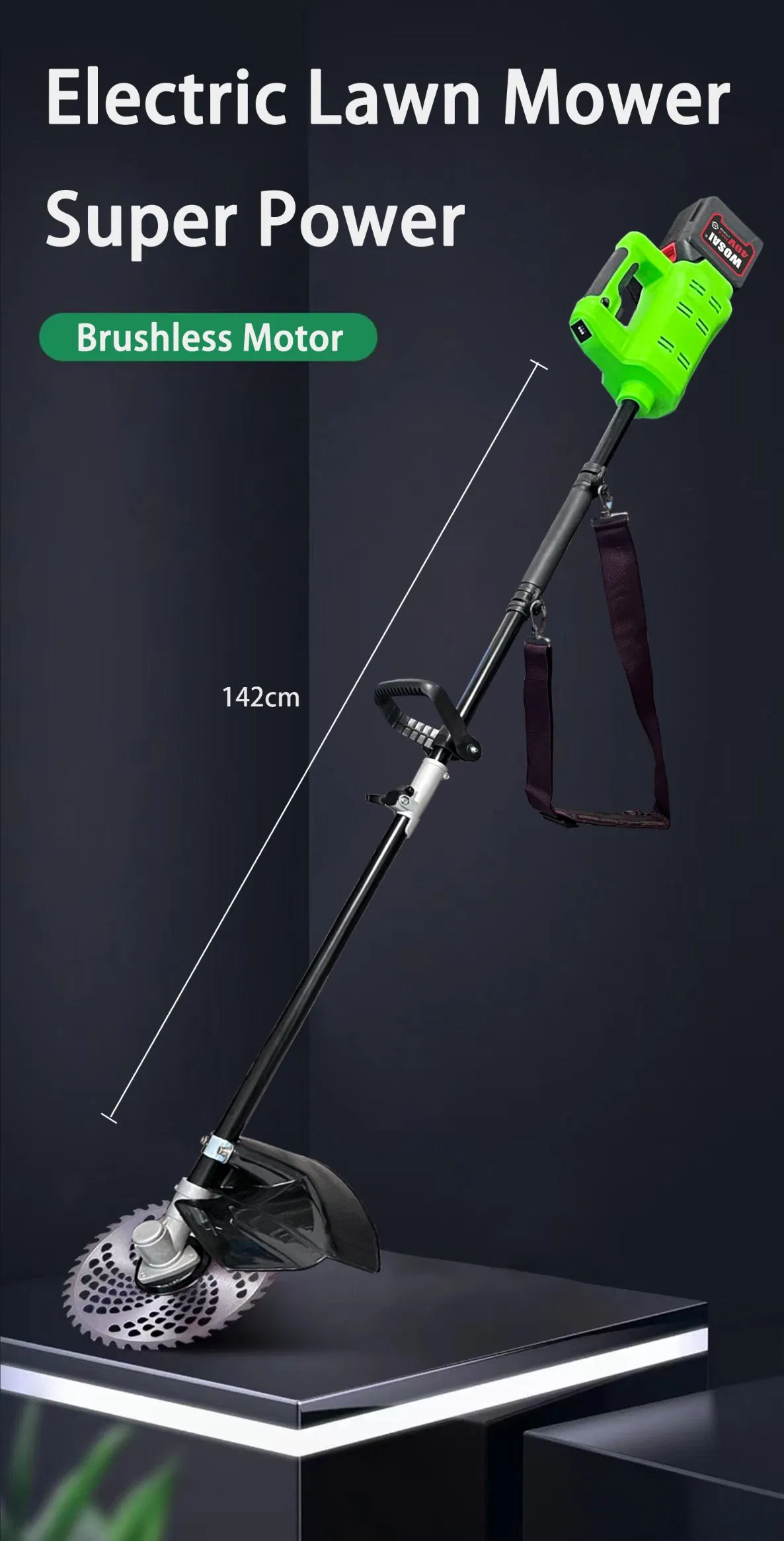 High Efficiency Adjustable Scale Length Charged Quantity Display 40V Handheld Garden Cordless Electric Lawn Mowers