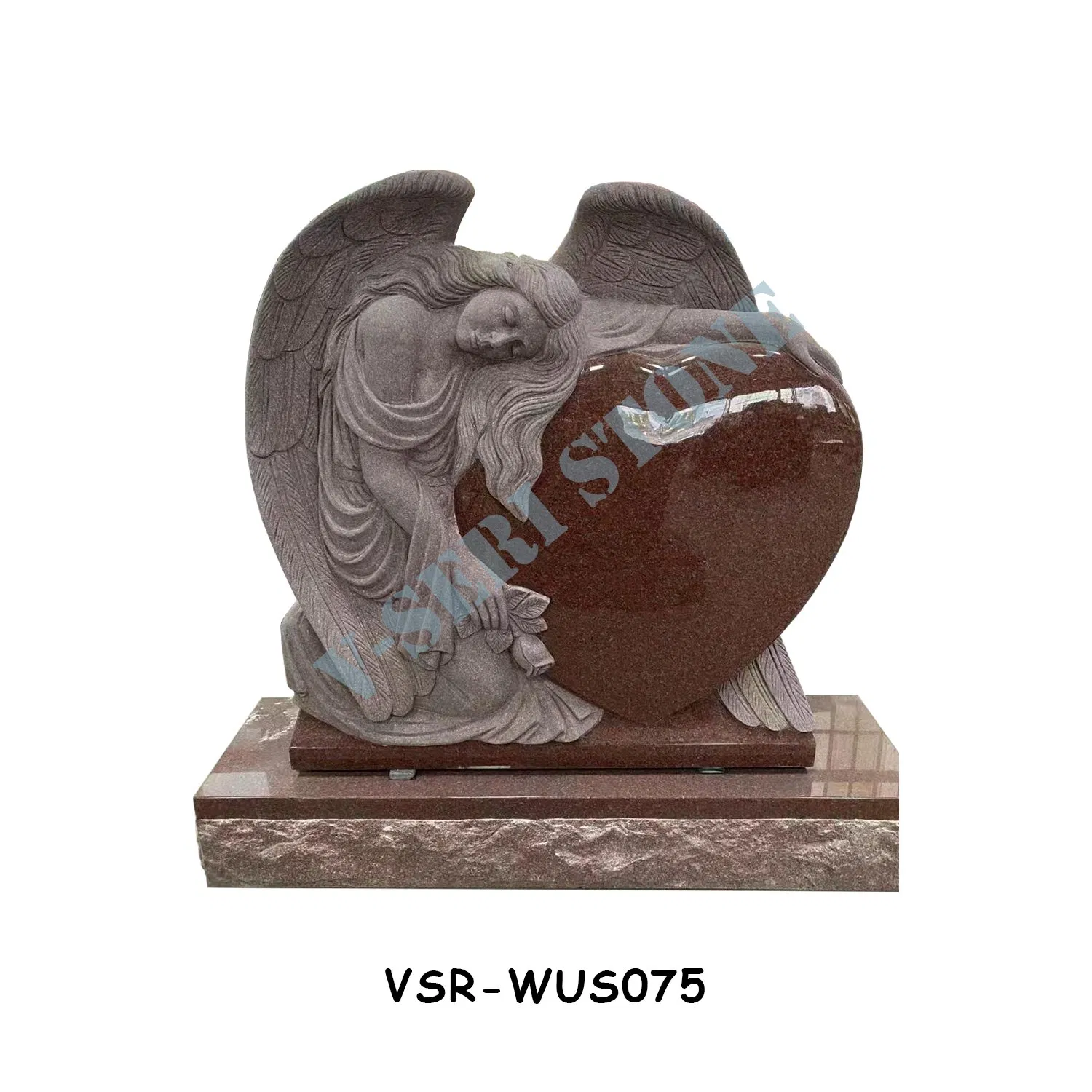 Personalized Customization Bahama Blue Granite Butterfly Headstones Monument for Graves