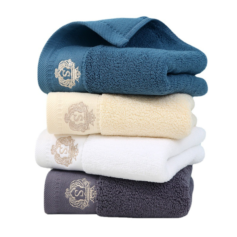 Luxury Embroidery 100% Cotton Hotel Towels Face Hand Bath Hotel Towel Set