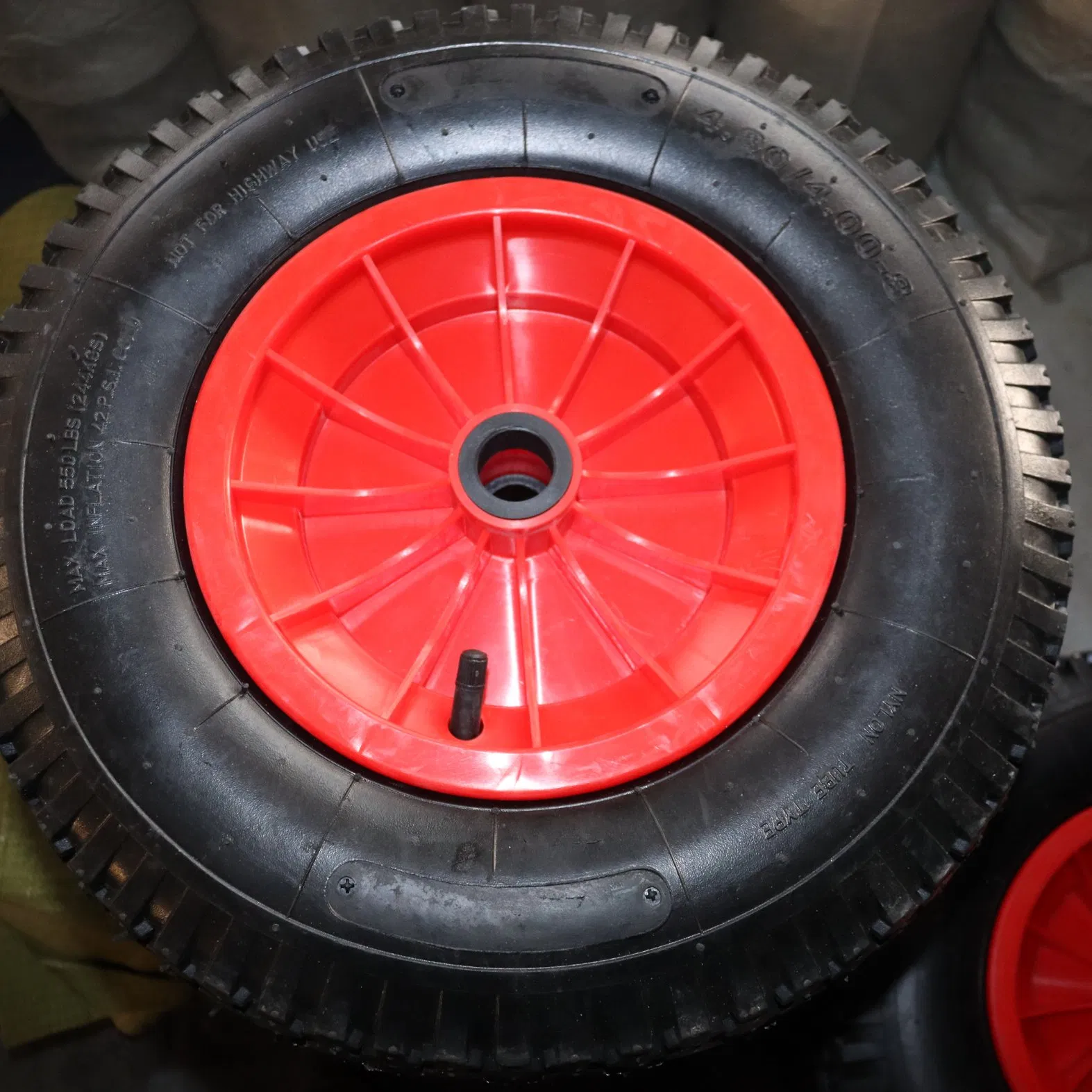 Plastic 10' Trash Bin Wheel Plastic