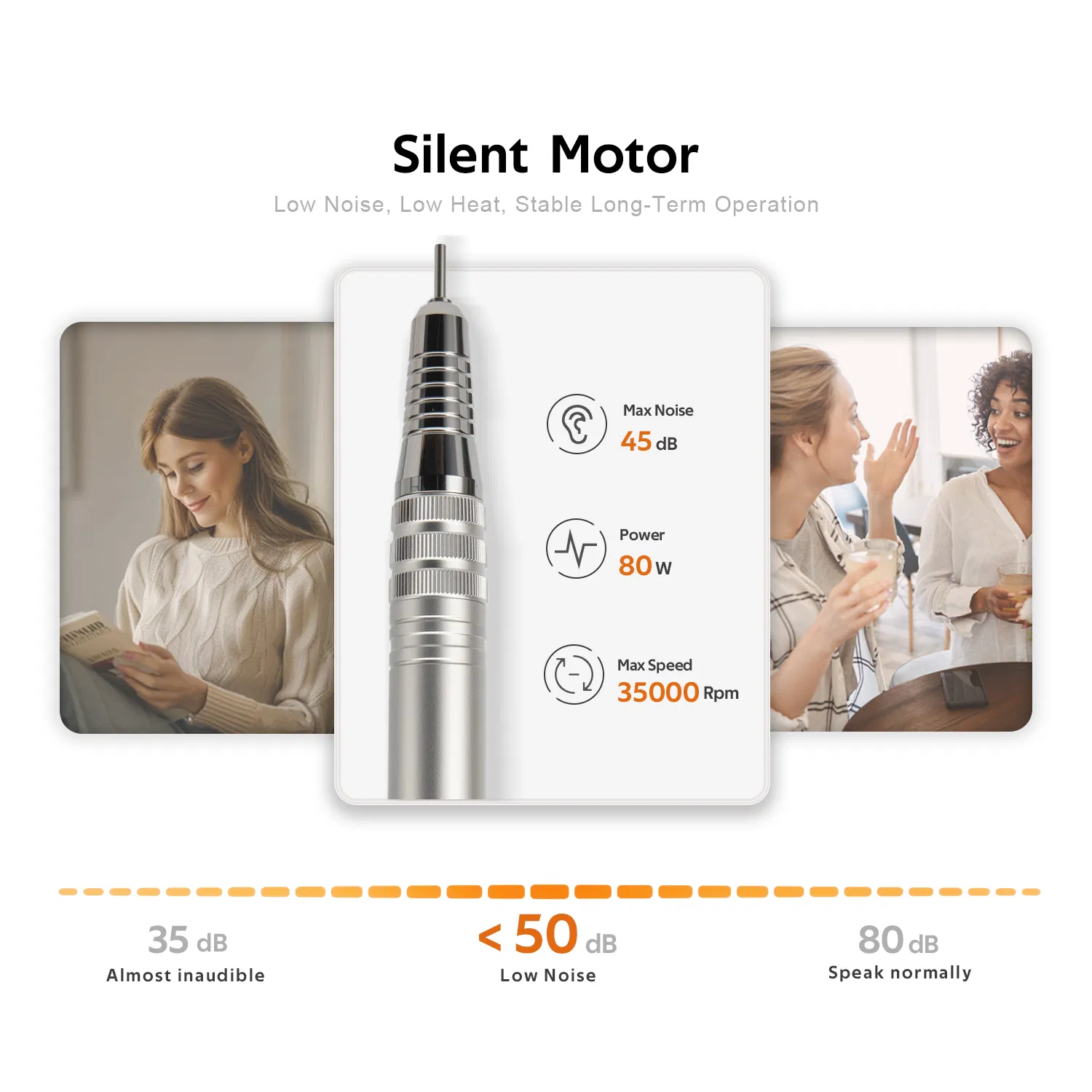 Competitive Price Nail Drill Machine No Heat Gel Remover Brushless Nail Drill for Home Use DIY