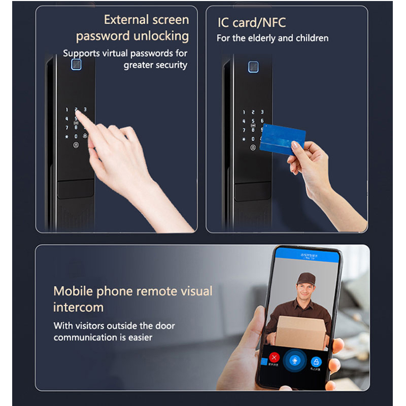 Ai Wake up 3D Face Palm Vein Unlock Smart Lock