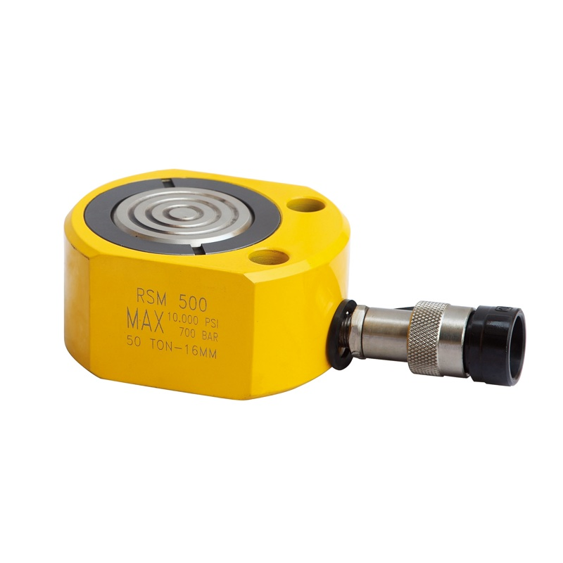 Гидравлический цилиндр одностороннего действия с пружинным возвратом