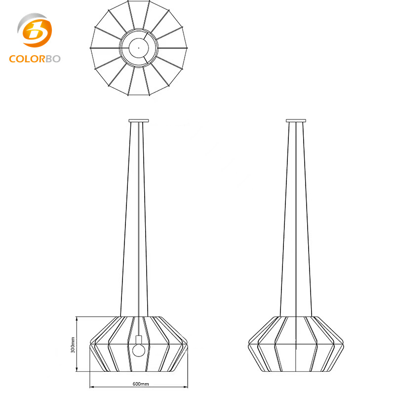 Polyester Acoustic Panels Carton Packed Led Light Fashionable Felt Chandelier