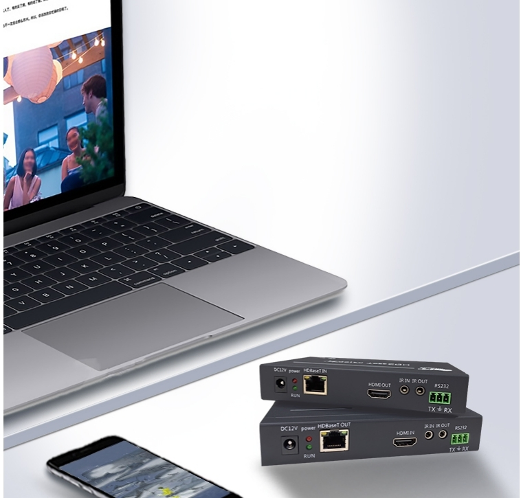 HDMI-удлинитель 4K60 через Cat5e/6, 60 м, с пультом