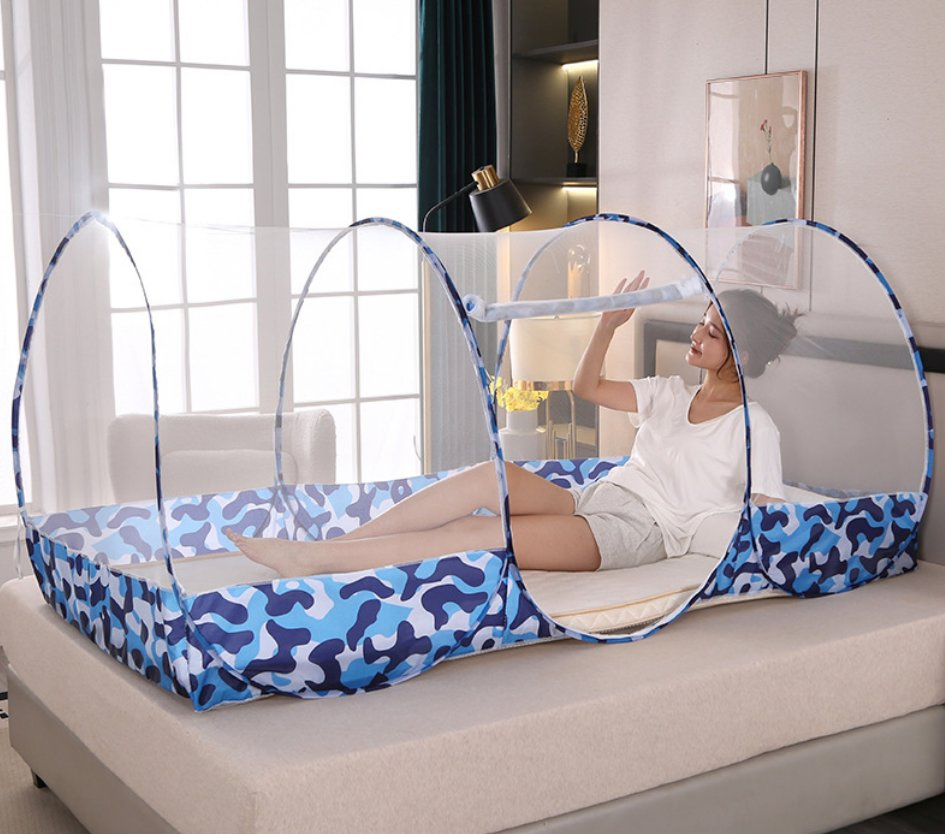 Outdoor Camping Mosquito Net Portable Camouflage Mosquito Net Automatic Sleeping Bag