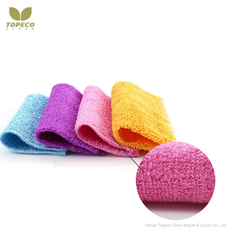 Topeco Kitchen Cleaning Dish Towel Bamboo Fiber Cloth