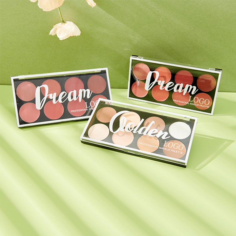 Ditong Organic Vegan High Pigment Pink Blush Contour Cosmetics Palette
