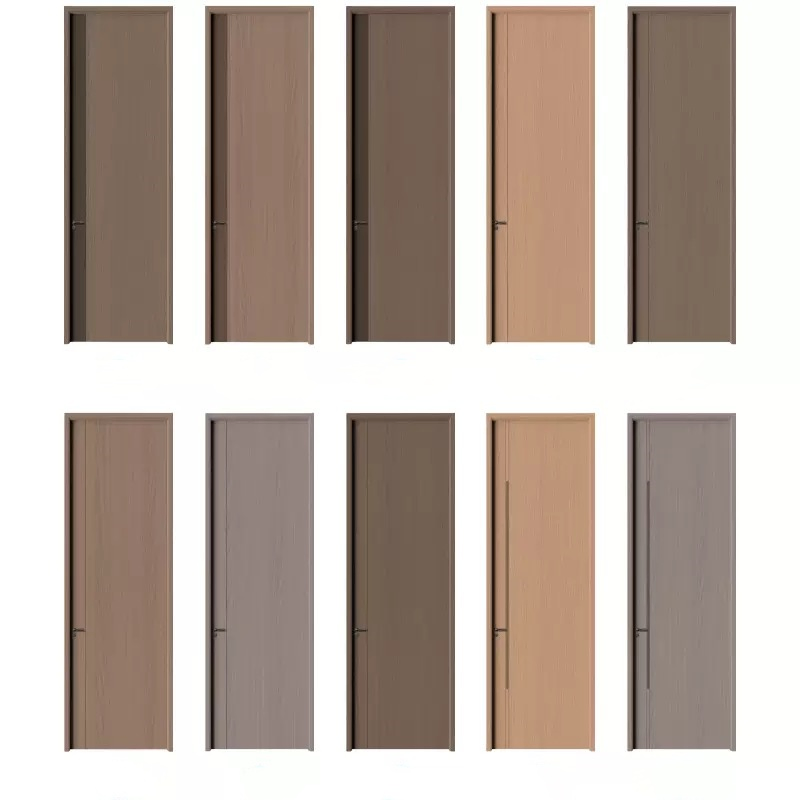 High-Quality Flame-Retardant (B1 Class) Interior WPC Door for Residential Buildings