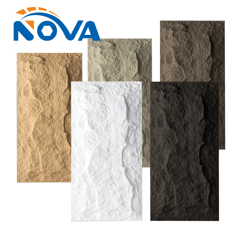 PU Stone Faux Artificial Rock Stone 3D Exterior Wall Decor Board
