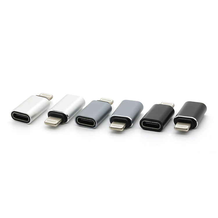Premium Wholesale for iPhone Lightning Ios 8pin Male Connector to USB Type C Female Adaptor Converter with Metal Shell