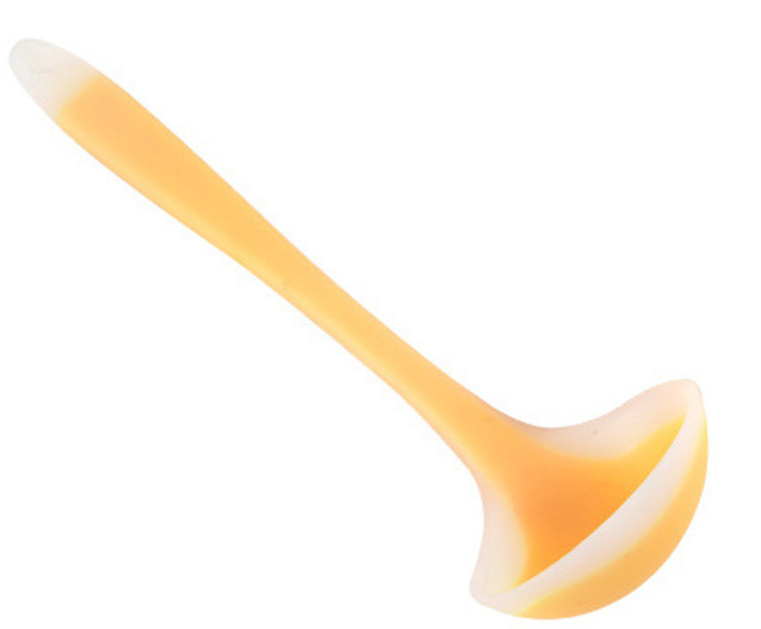 Silicone Rubber Baby Soup Spoon Salad Spoon for Kitchenware