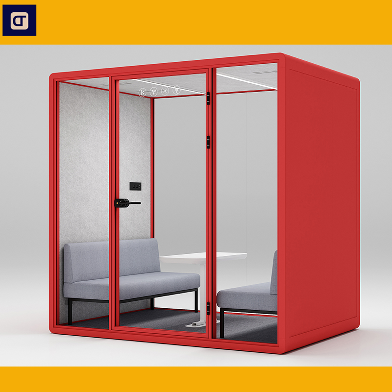 The Soundproof Booth Office Booth Office Booth Movable Office Meeting Pod with Ventilation