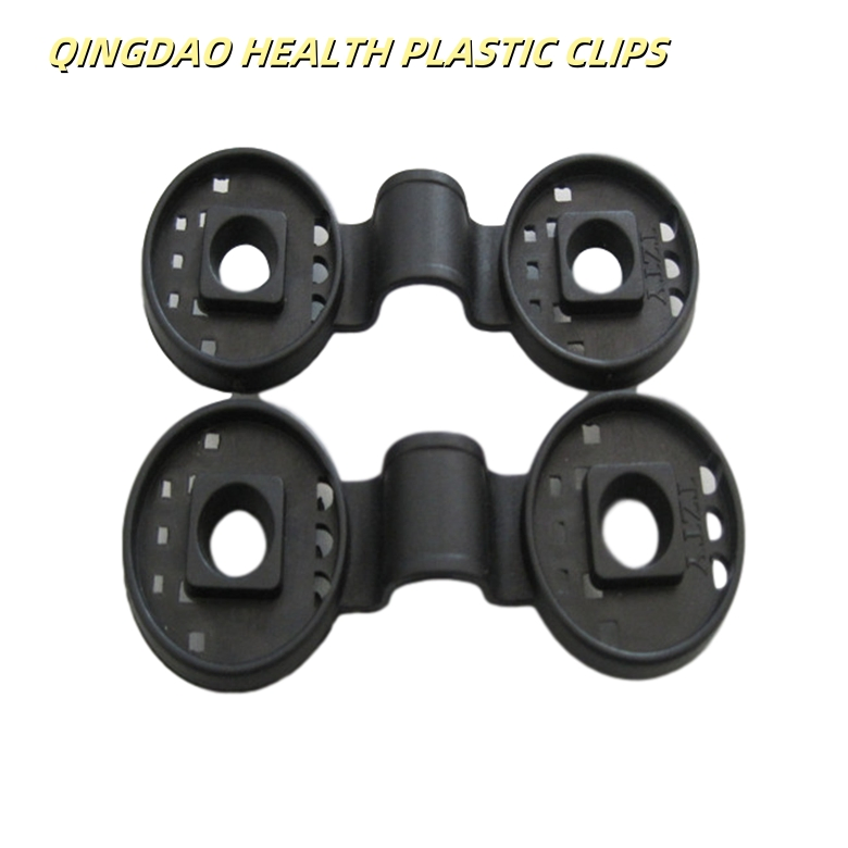 Durable 3cm X 11cm Black Plastic Netting Clips for Secure Attachment