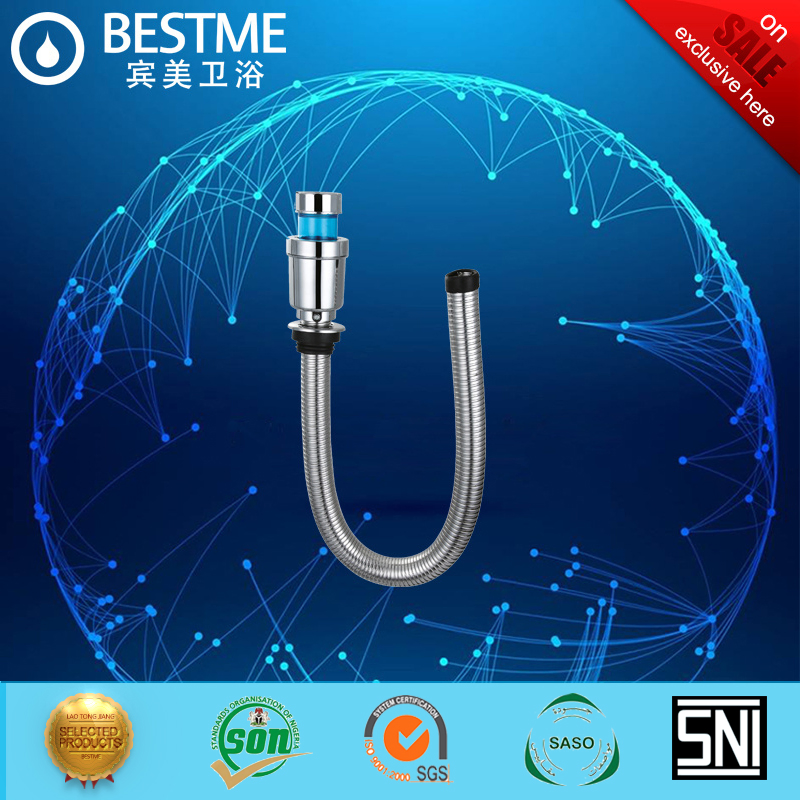 Сифон для раковины с переливом BF-D102, хром