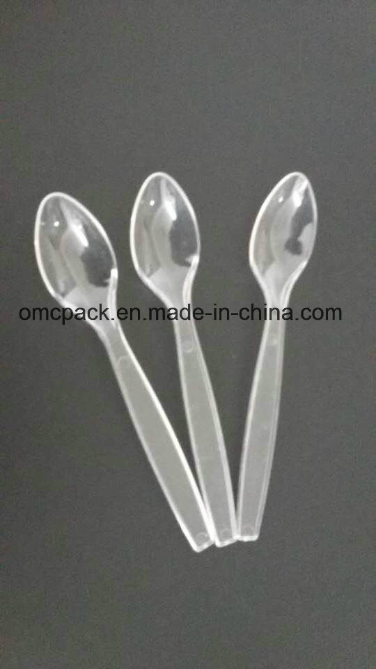 Transparent PS Plastic Spoon for Tableware