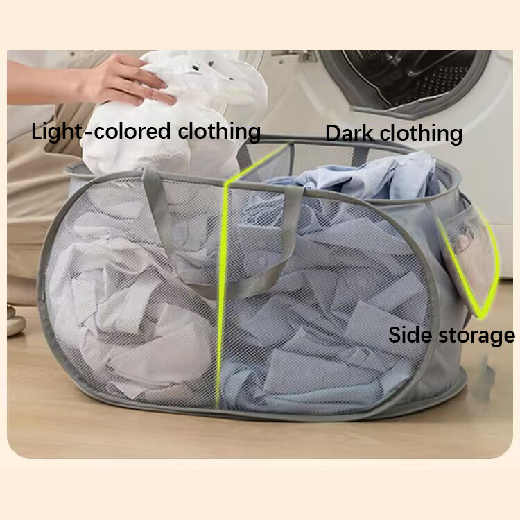 Multi-Functional Foldable Bathroom Hanging Walt Wall Dirty Clothes Large Capacity Laundry Basket