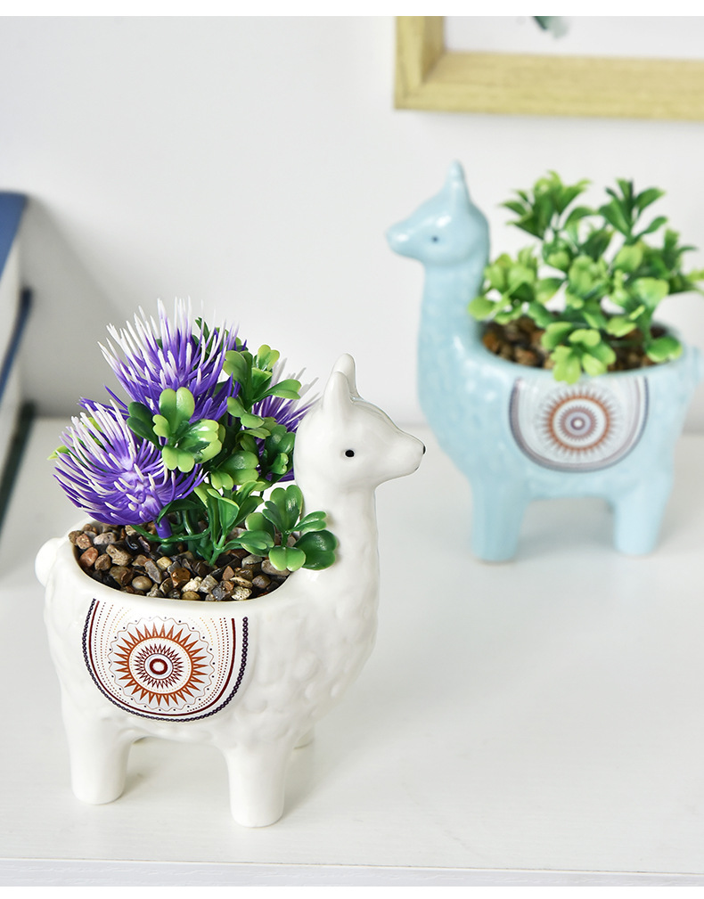 Горшок цветочный глазурованный