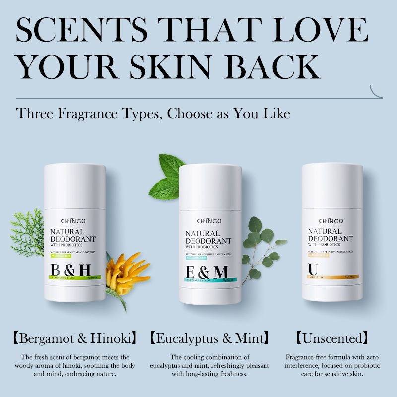 Natural Antibacterial Non Irritating Daily Care Sweat Control Deodorant Stick