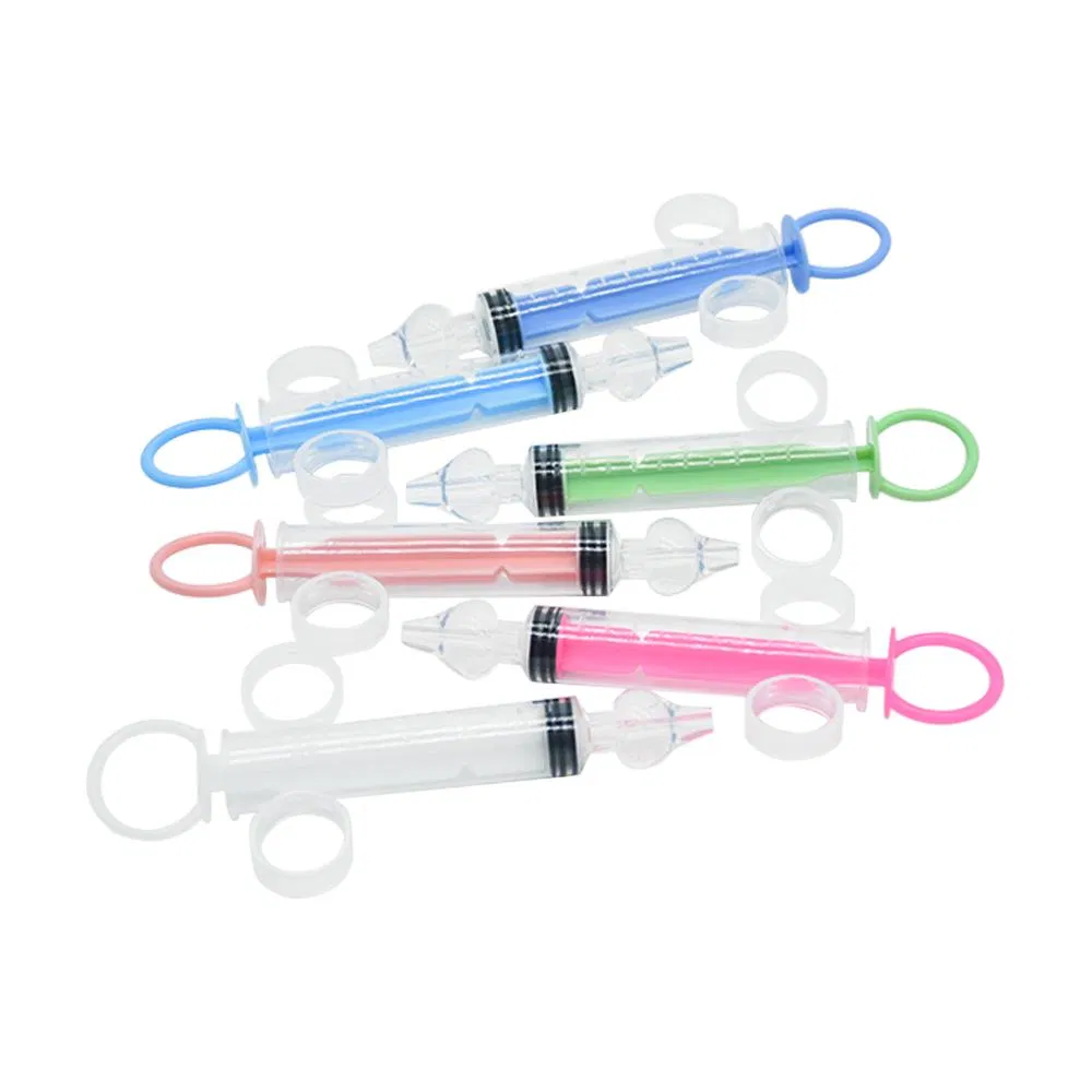 New Single Hand Use 3-Rings 10ml Syringe Nose Cleaner Silicone Baby Nasal Aspirator with CE