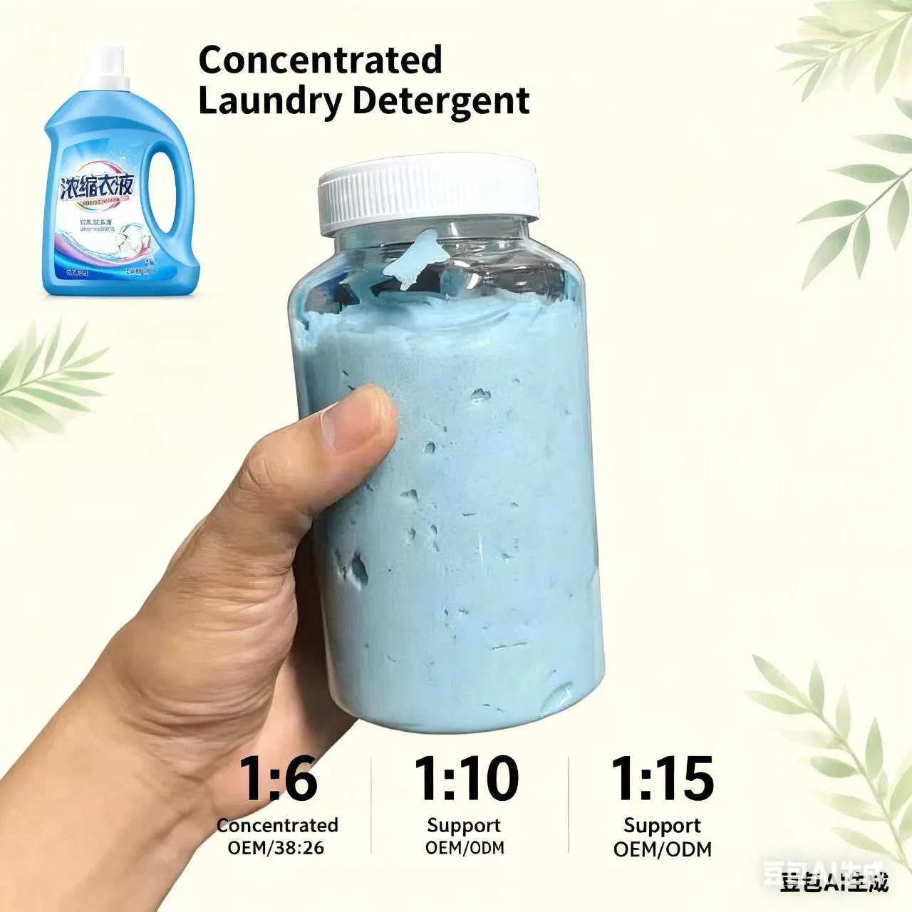 Concentrated Laundry Liquid 1: 15 Supply Fragrant