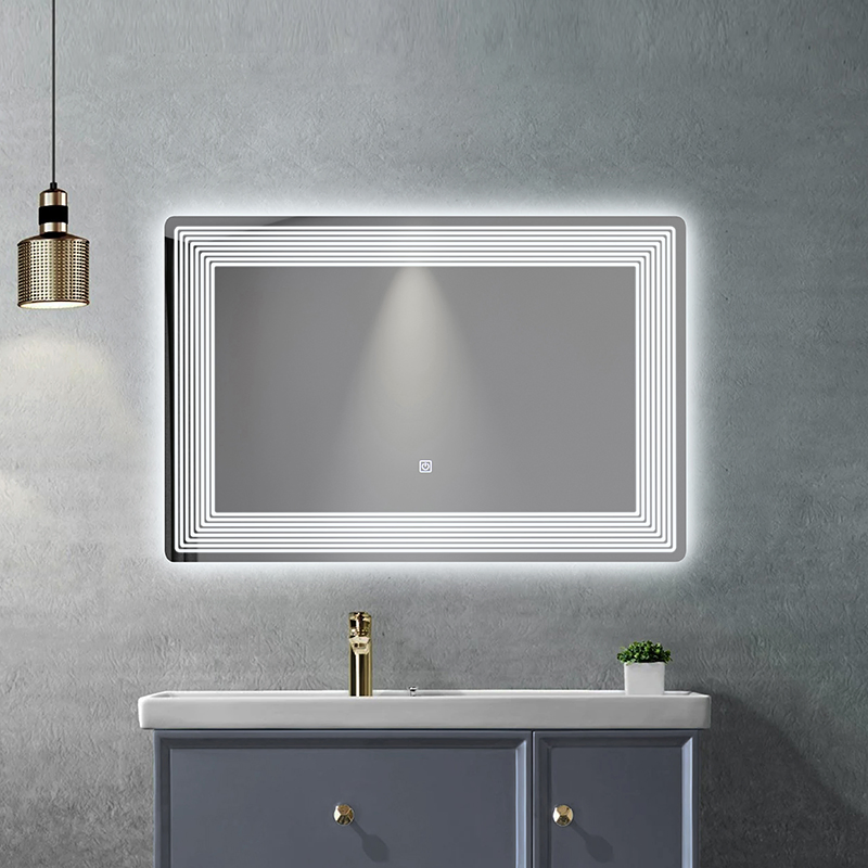 80X60cm Modern Design Wall LED Bathroom Mirror