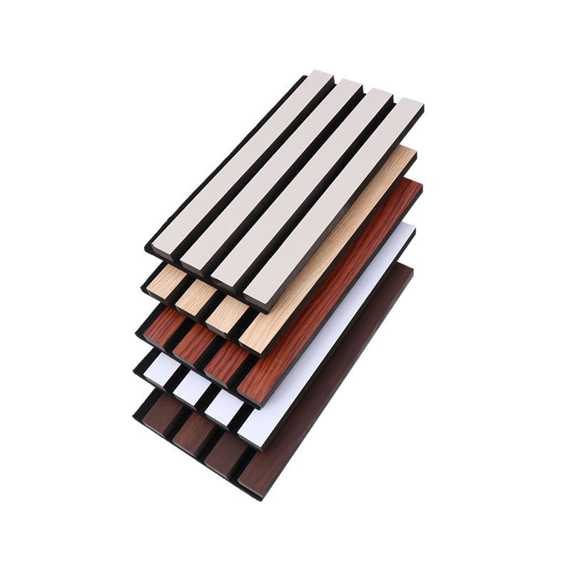 Polyester Pet MDF Wall Sound Slat Wooden Decorative Acoustic Panels