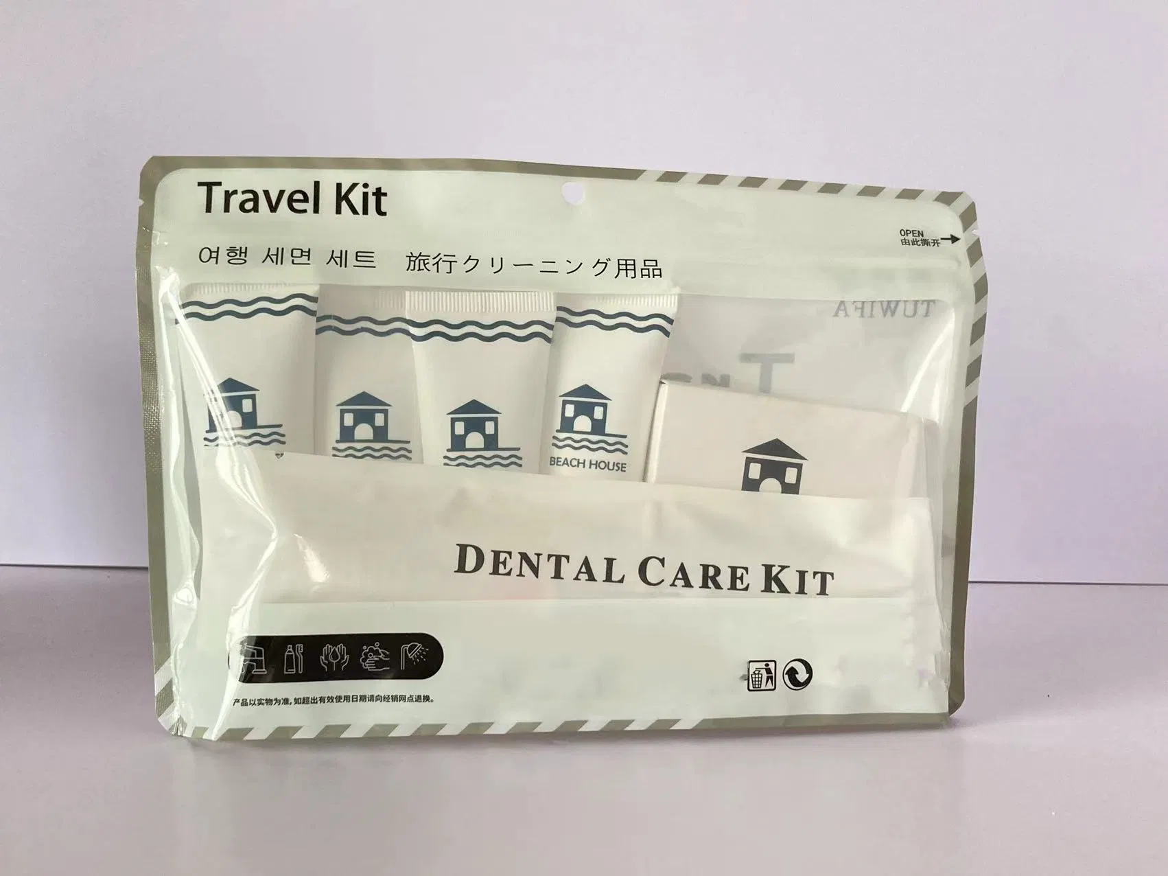 Customized Logo Hotel Travel Kit Bathroom Kit Hotel Shampoo Shower Gel Body Lotion