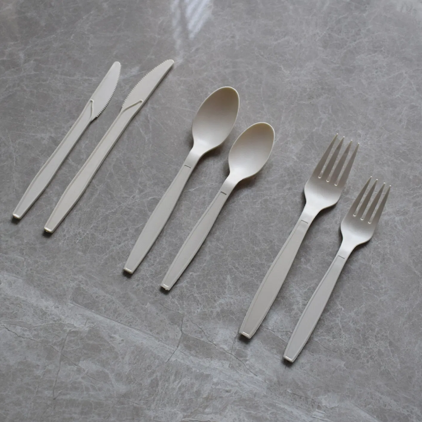 Biodegradable Disposable Eco Friendly Fork, Spoon, Knive Cutlery Set