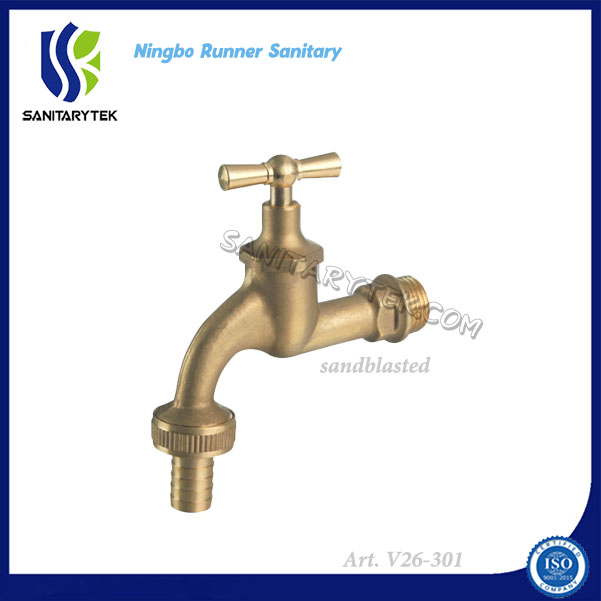 Brass Hose Union Bibcock (V26-301 Sandblasted)