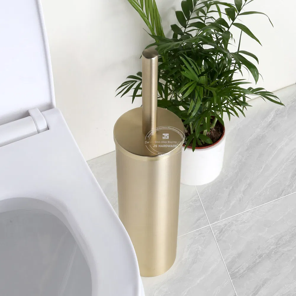 Держатель для туалетного ёршика золотой