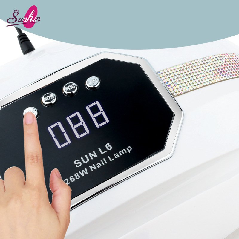 New Double-Hands LED Nail Lamp 268W Fast Drying Nail UV Lamp